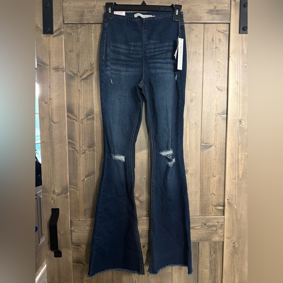 Tinseltown Denim - Tinseltown Dark Blue Flare Jeans